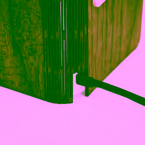 A USB-C cable can be connected to a port in the bottom of the lamp to provide power.